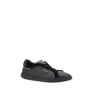 Schwarzes Leder G Set Sneakers