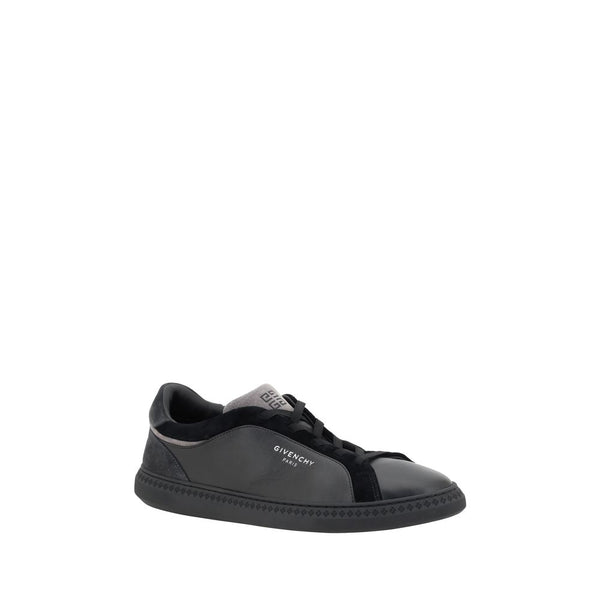 Schwarzes Leder G Set Sneakers