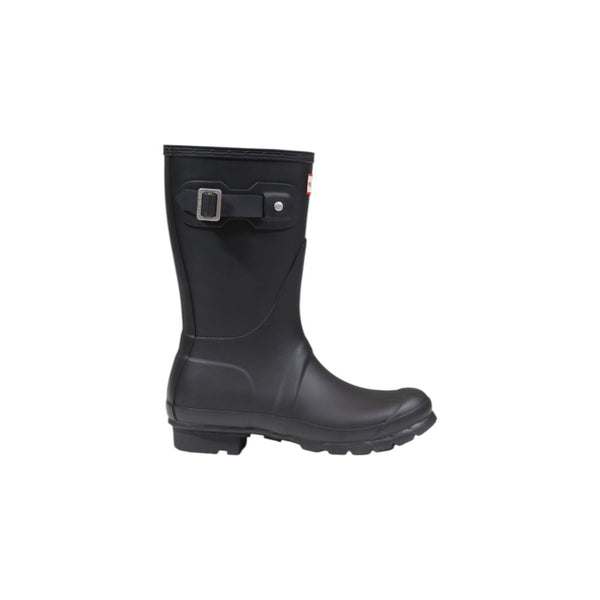 Schwarze Ankle Boots aus recyceltem Polyester