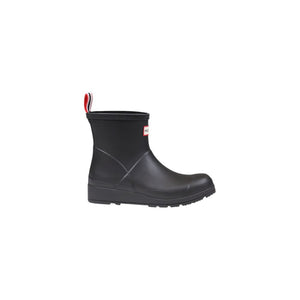 Schwarze Ankle Boots aus recyceltem Polyester