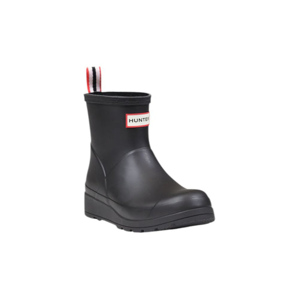 Schwarze Ankle Boots aus recyceltem Polyester