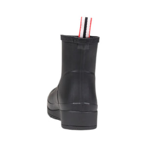 Schwarze Ankle Boots aus recyceltem Polyester