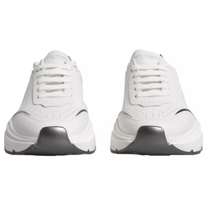 Weiß Silber DAYMASTER Leder Turnschuhe Männer Schuhe