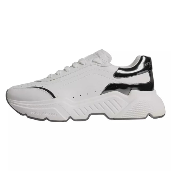 Weiß Silber DAYMASTER Leder Turnschuhe Männer Schuhe