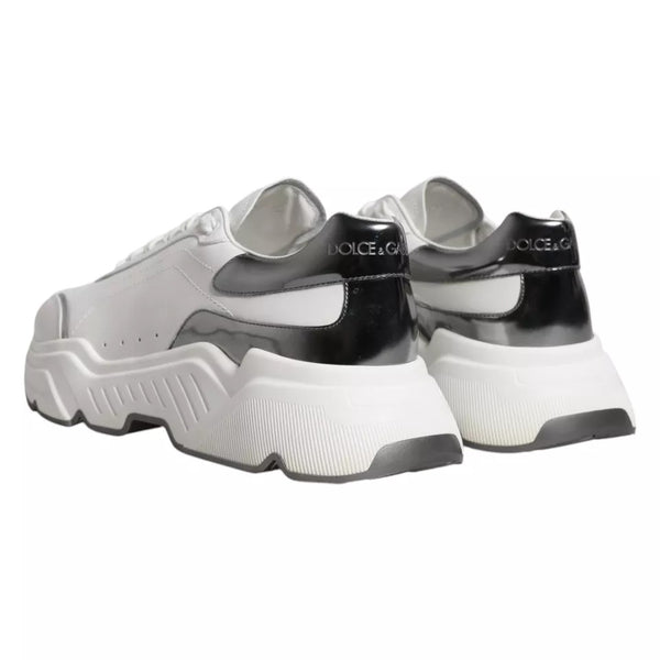 Weiß Silber DAYMASTER Leder Turnschuhe Männer Schuhe