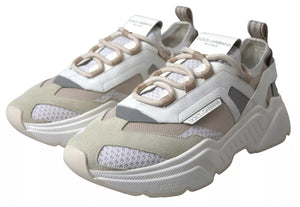 Weiß Beige Leder Sport DAYMASTER Schuhe Turnschuhe