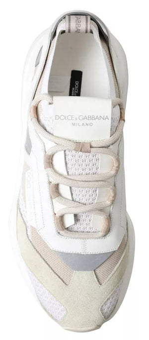 Weiß Beige Leder Sport DAYMASTER Schuhe Turnschuhe