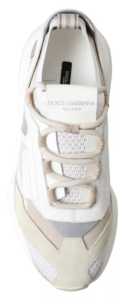 Weiß Beige Leder Sport DAYMASTER Schuhe Turnschuhe