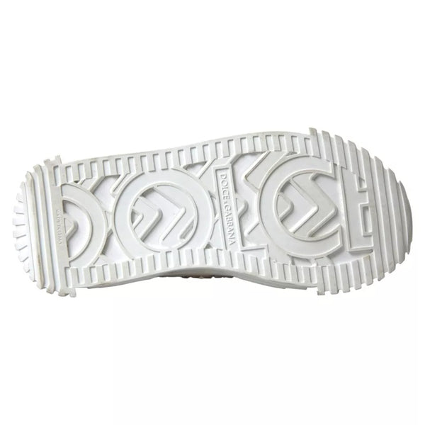 Weiß NS1 Canvas Leder verschönert Turnschuhe Schuhe