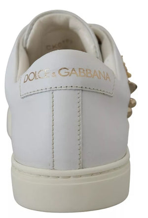 Weiß Leder Gold Rot Herz Turnschuhe Schuhe