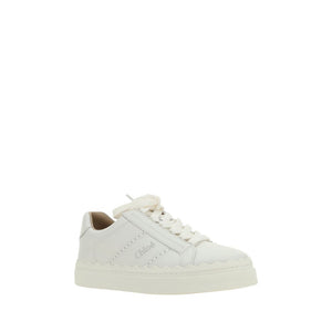 Weiße Kalbshaut Bos Taurus Sneakers mit niedrigem Schaft