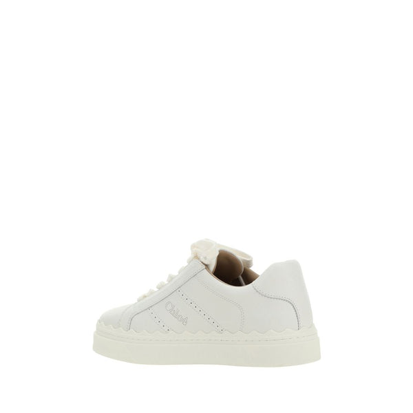 Weiße Kalbshaut Bos Taurus Sneakers mit niedrigem Schaft