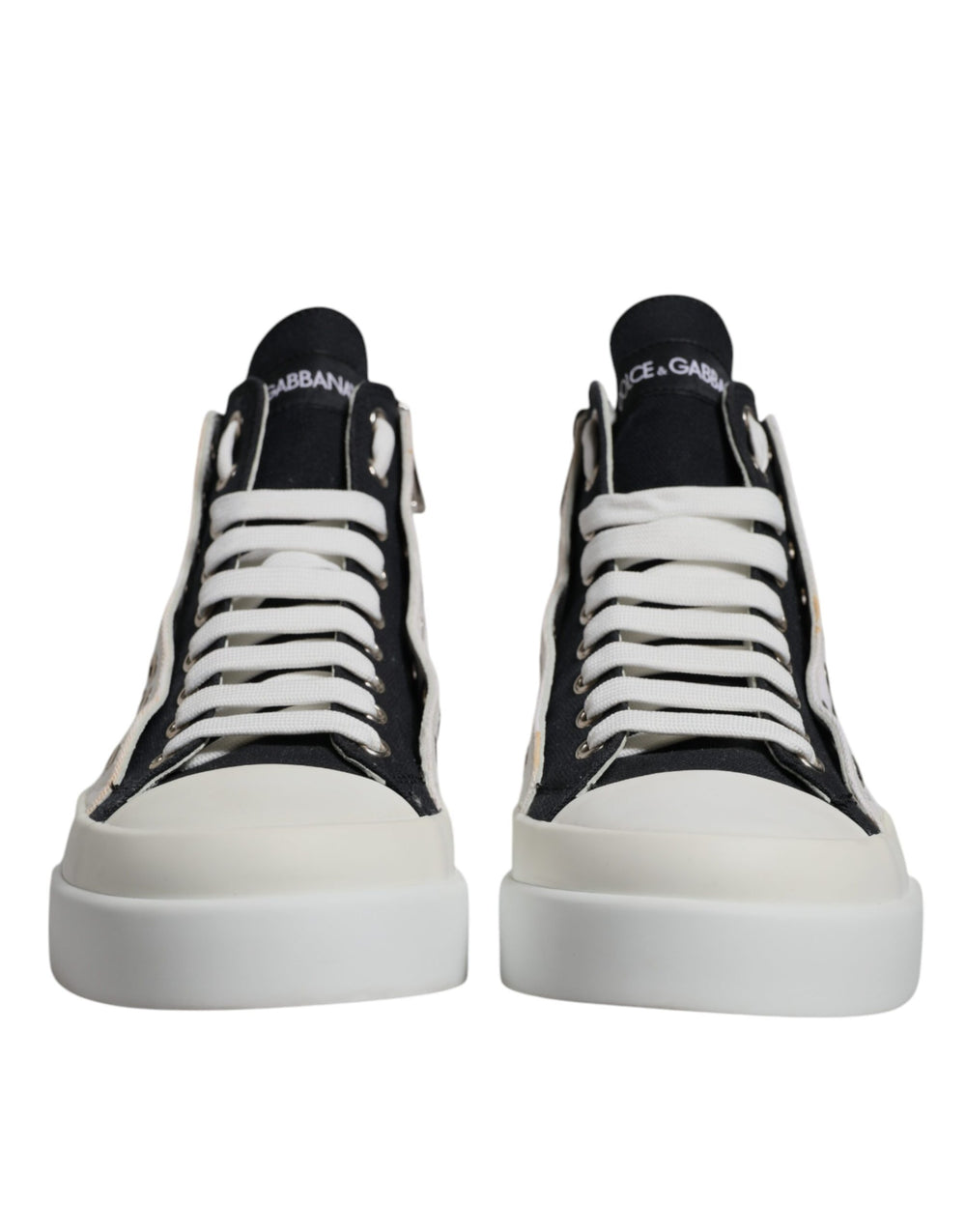 Weiß Schwarz Baumwolle High Top Turnschuhe Schuhe