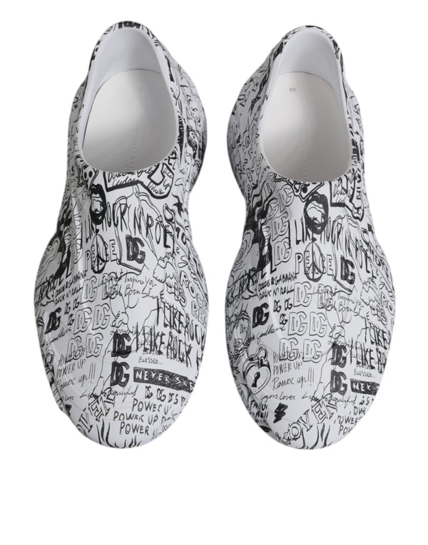 Weiß Schwarz Graffiti Daymaster Turnschuhe Schuhe