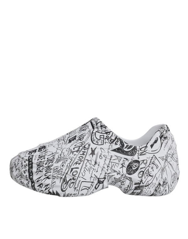 Weiß Schwarz Graffiti Daymaster Turnschuhe Schuhe
