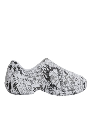 Weiß Schwarz Graffiti Daymaster Turnschuhe Schuhe