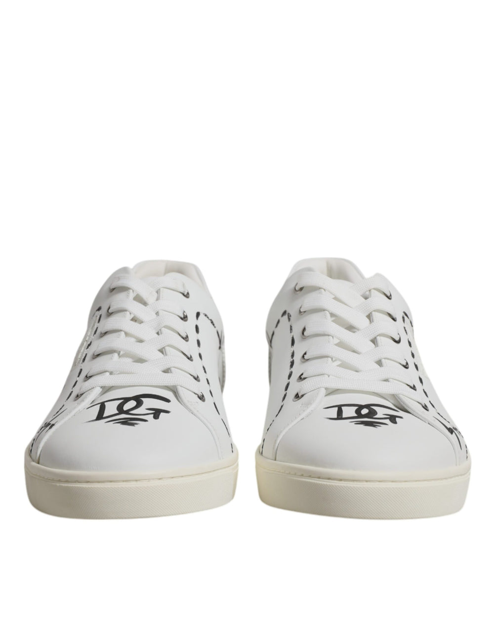 Weiß Leder Milano Low Top Turnschuhe Schuhe