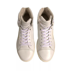 Weiß London Logo High Top Turnschuhe Schuhe