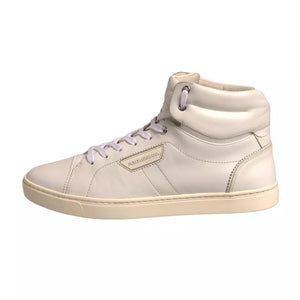 Weiß London Logo High Top Turnschuhe Schuhe