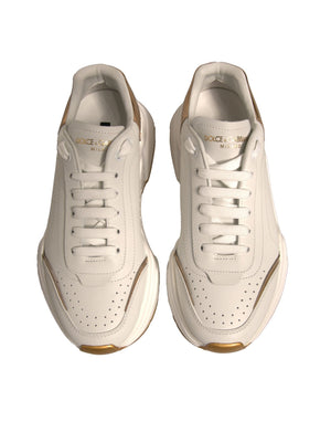 Weiß Gold Daymaster Low Top Turnschuhe Schuhe