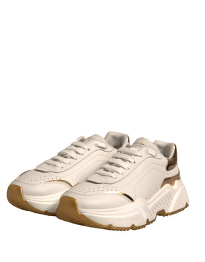 Weiß Gold Daymaster Low Top Turnschuhe Schuhe