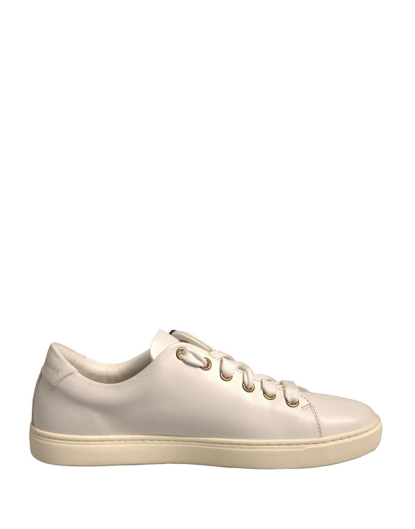 Weiß Leder Gold Rot Herz Turnschuhe Schuhe
