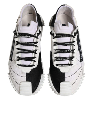 Weiß Schwarz NS1 Low Top Sneakers Schuhe