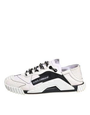 Weiß Schwarz NS1 Low Top Sneakers Schuhe