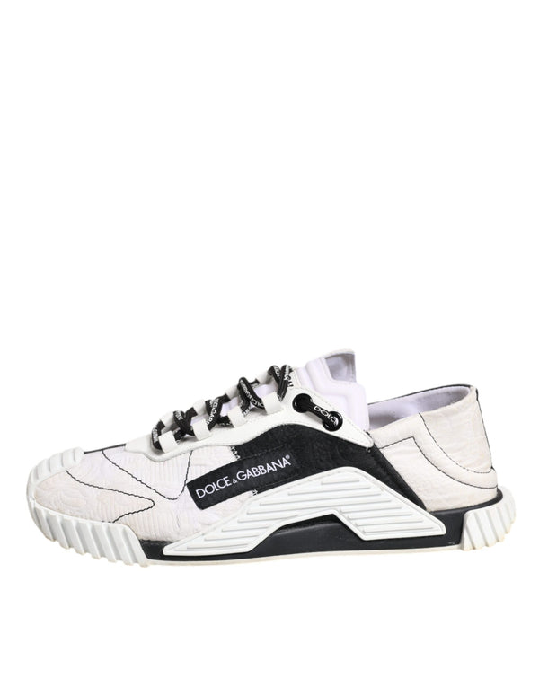 Weiß Schwarz NS1 Low Top Sneakers Schuhe
