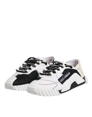 Weiß Schwarz NS1 Low Top Turnschuhe Schuhe