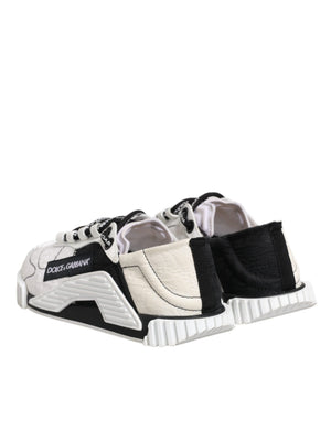 Weiß Schwarz NS1 Low Top Turnschuhe Schuhe
