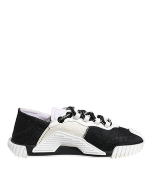 Weiß Schwarz NS1 Low Top Turnschuhe Schuhe
