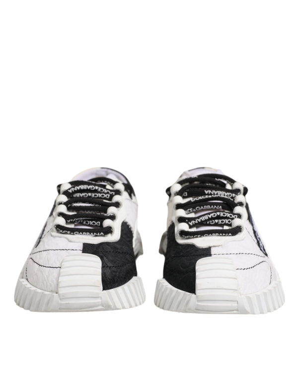 Weiß Schwarz NS1 Low Top Turnschuhe Schuhe