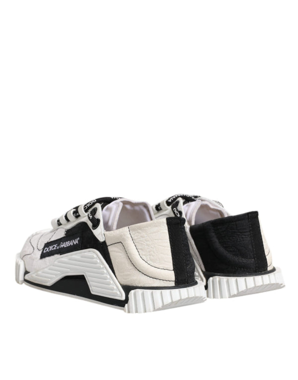 Weiß Schwarz NS1 Low Top Turnschuhe Schuhe