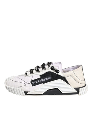Weiß Schwarz NS1 Low Top Turnschuhe Schuhe