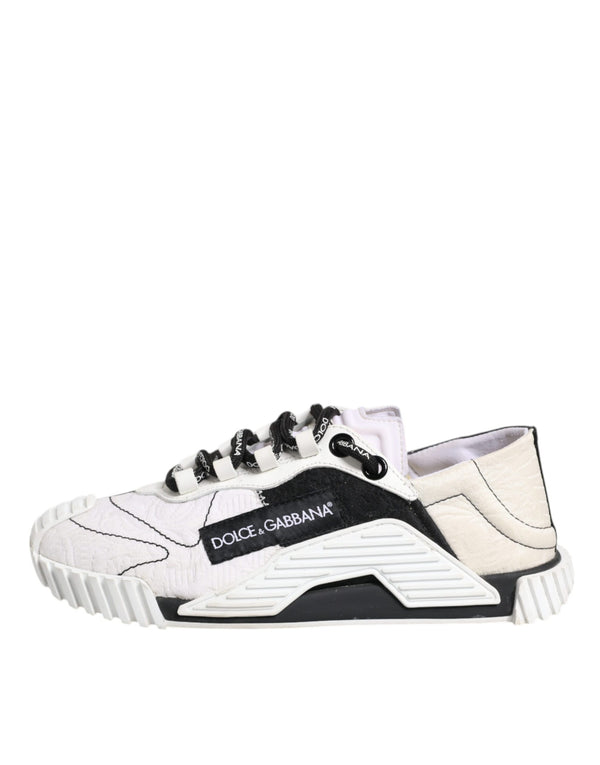 Weiß Schwarz NS1 Low Top Turnschuhe Schuhe