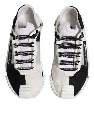 Weiß Schwarz NS1 Low Top Turnschuhe Schuhe