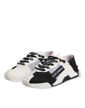 Weiß Schwarz NS1 Low Top Turnschuhe Schuhe