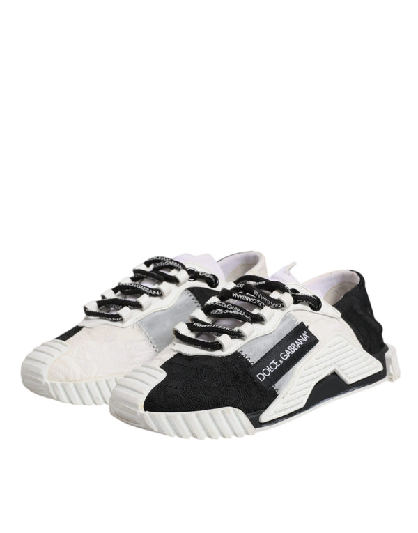 Weiß Schwarz NS1 Low Top Turnschuhe Schuhe