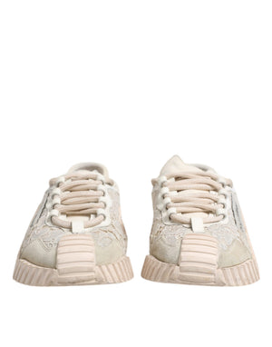 Weiß Spitze NS1 Low Top Sneaker Sportschuhe