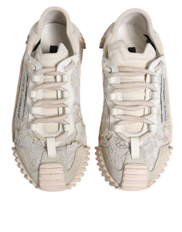 Weiß Spitze NS1 Low Top Sneaker Sportschuhe
