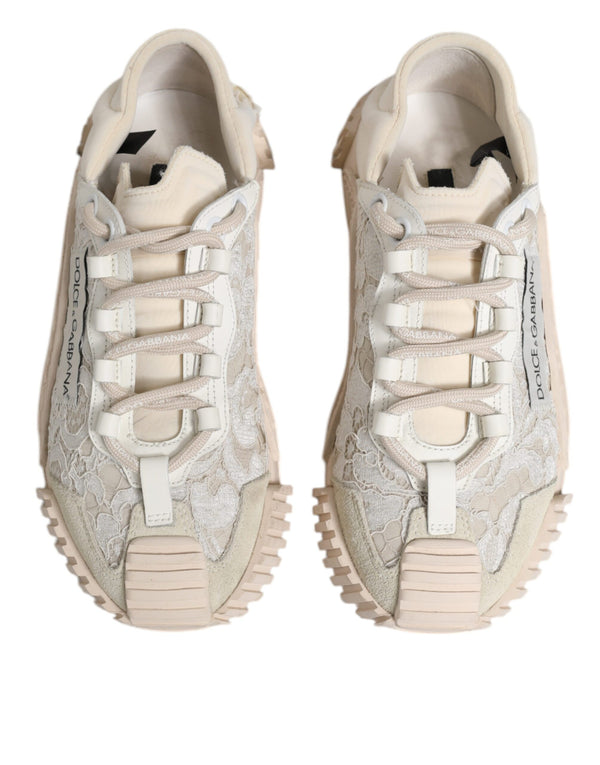 Weiß Spitze NS1 Low Top Sneaker Sportschuhe