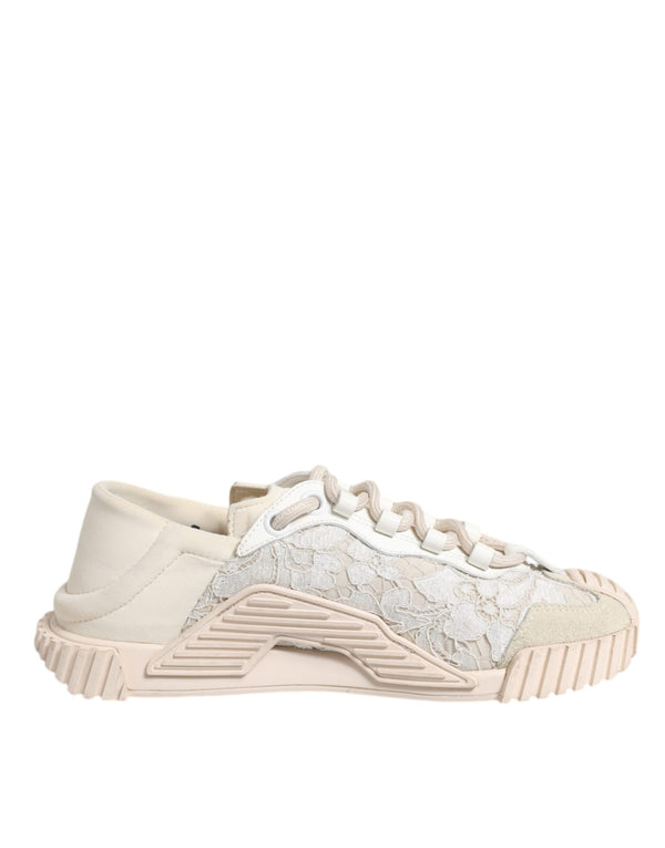 Weiß Spitze NS1 Low Top Sneaker Sportschuhe