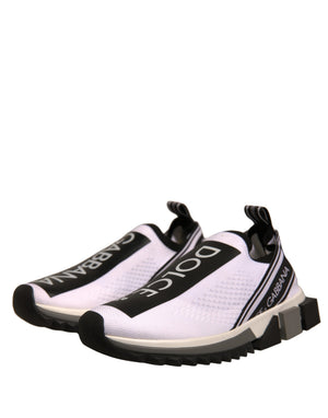 Weiß Schwarz Slip On Sorrento Sneakers Schuhe