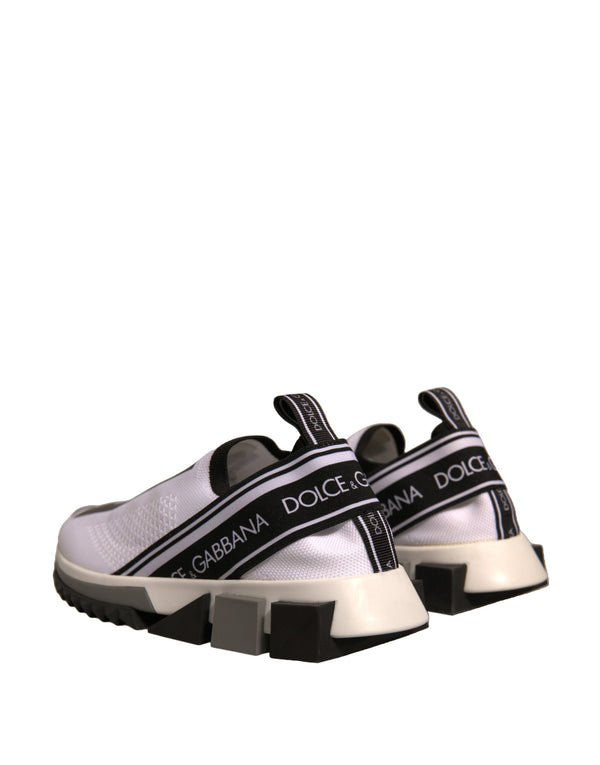 Weiß Schwarz Slip On Sorrento Sneakers Schuhe
