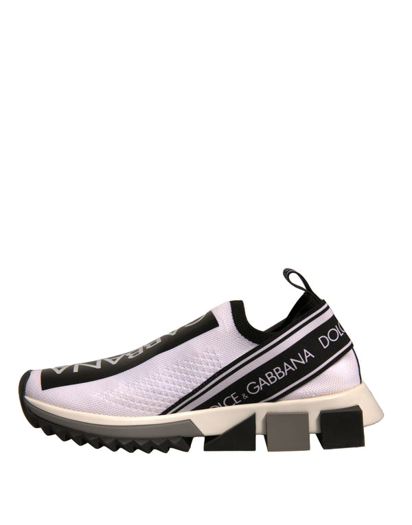 Weiß Schwarz Slip On Sorrento Sneakers Schuhe