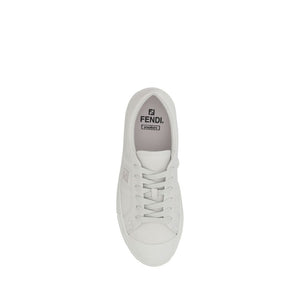 Weiße Kalbshaut Bos Taurus Sportschuhe