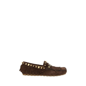 Braune Kalbsleder Bos Taurus Slipper
