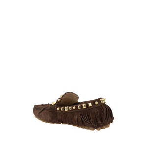 Braune Kalbsleder Bos Taurus Slipper