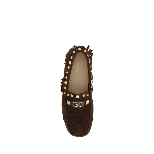 Braune Kalbsleder Bos Taurus Slipper